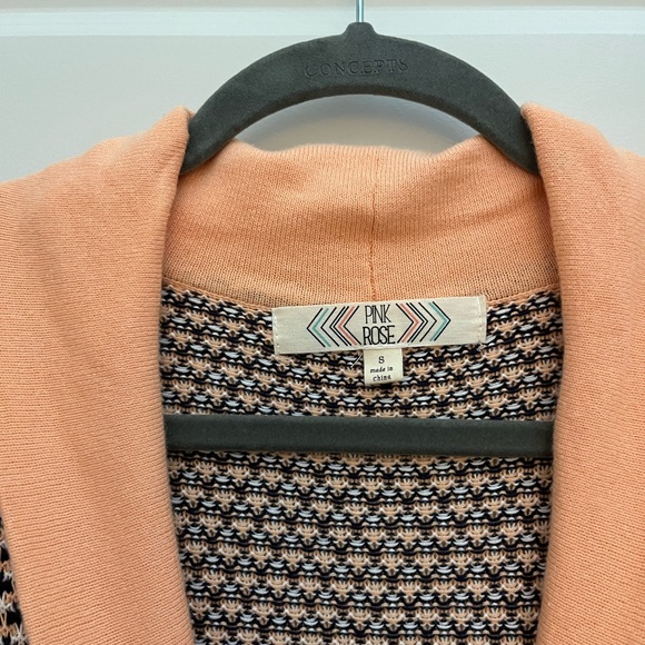 Pink Rose Drop Shoulder Cardigan - Picture 3 of 3